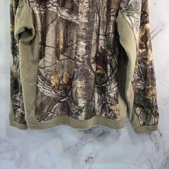 Scent Blocker Hoodie Mens Large Camo Realtree Xtra Pullover Sweatshirt Fleece - Picture 7 of 12